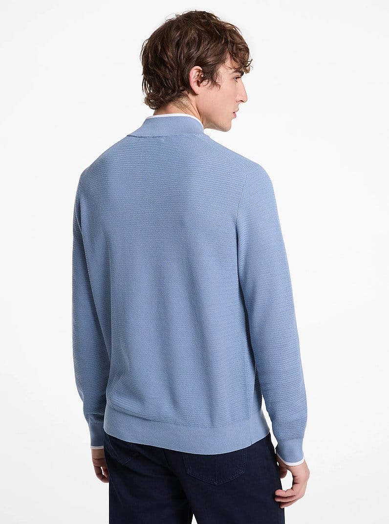 Cotton Quarter-Zip Sweater