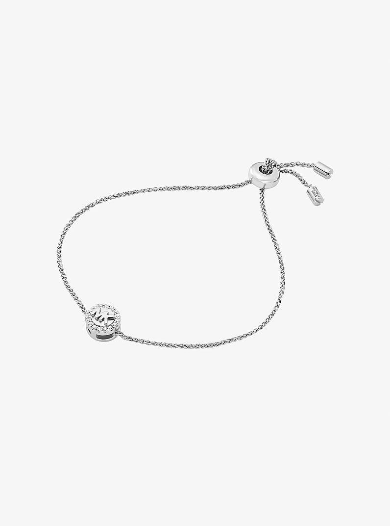 Pavé Logo Pendant Slider Bracelet