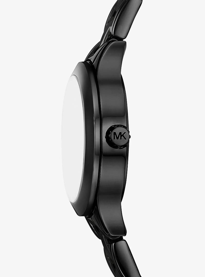 Petite Aspyn Pavé Black-Tone Watch