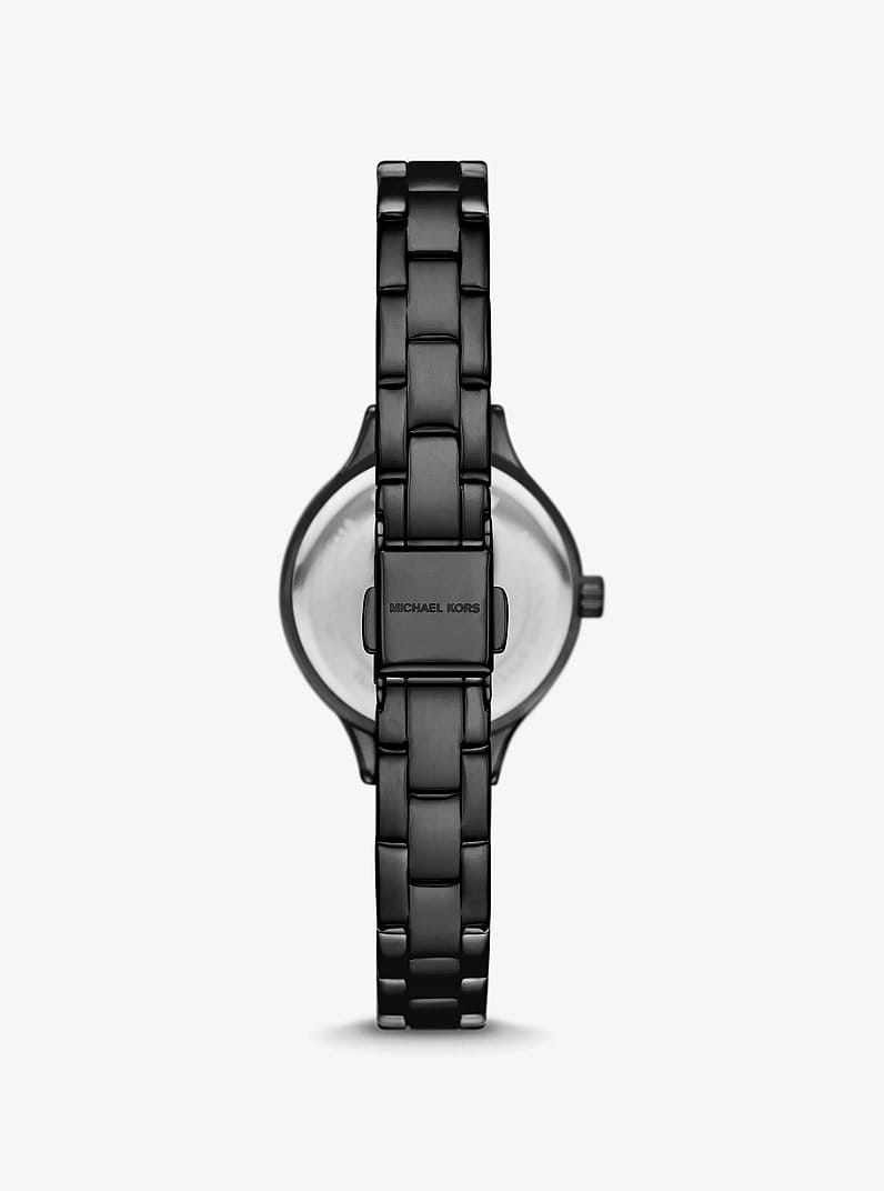 Petite Aspyn Pavé Black-Tone Watch