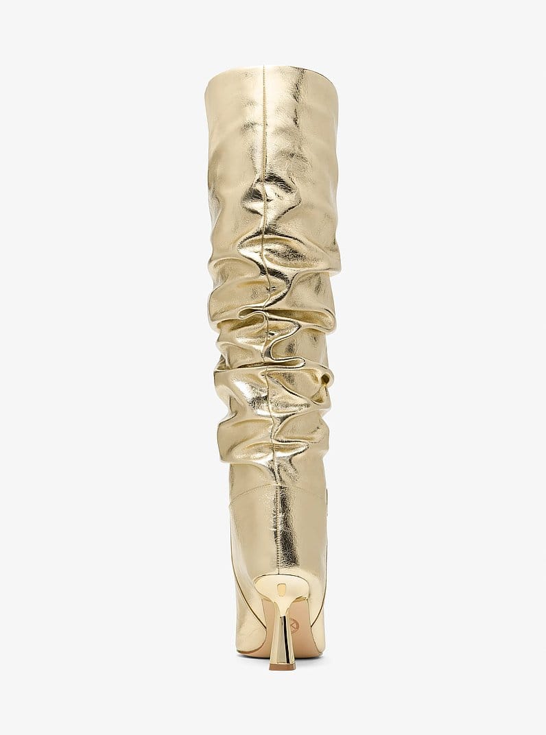 Amali Crackled Metallic Boot