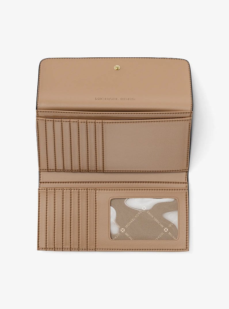 Jet Set Travel Large Signature Logo Tri-Fold Wallet