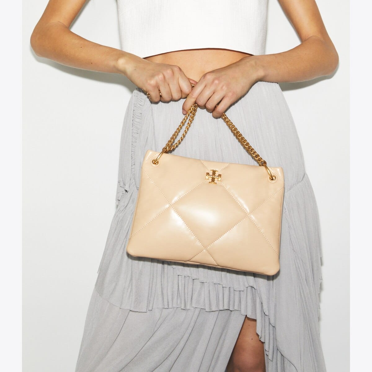 Small Kira Diamond Quilt Shoulder Bag