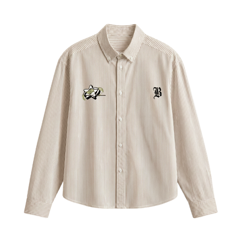 Blacklist No Flex Beige Stripe Shirt