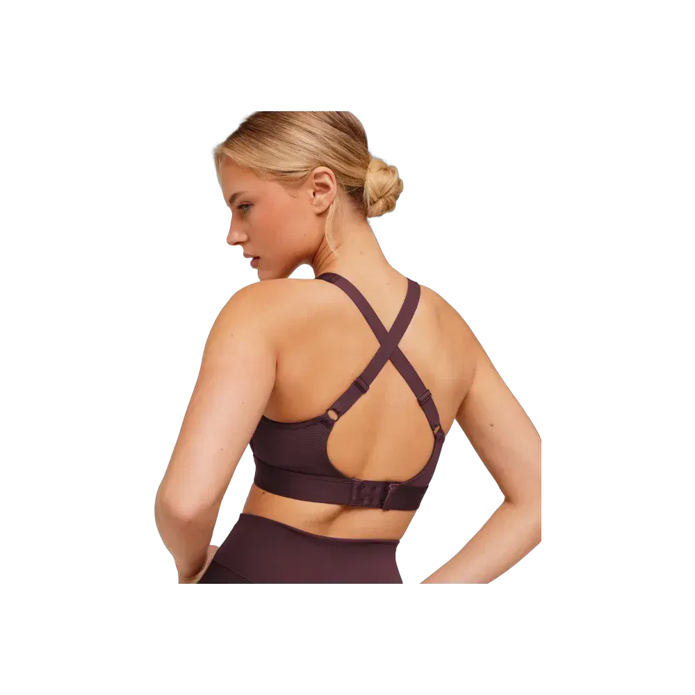 Gymshark High Support Ruched Sports Bra Cherry Purple