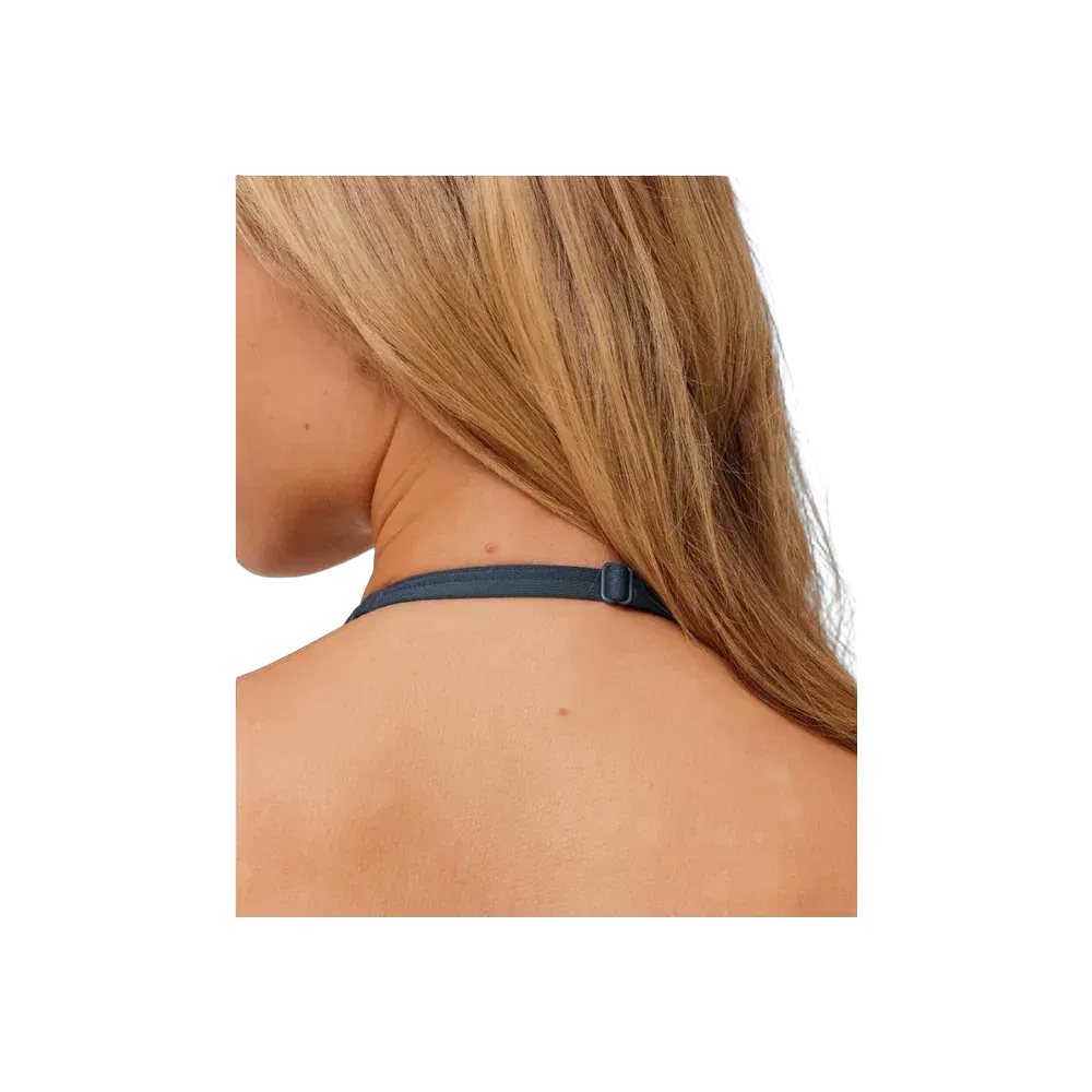 Gymshark Minimal Halterneck Sports Bra - Light Support GS Stealth Blue