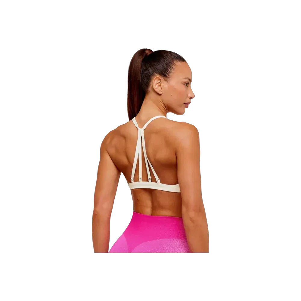 Gymshark Washed Minimal Sports Bra - Light Support Soft White