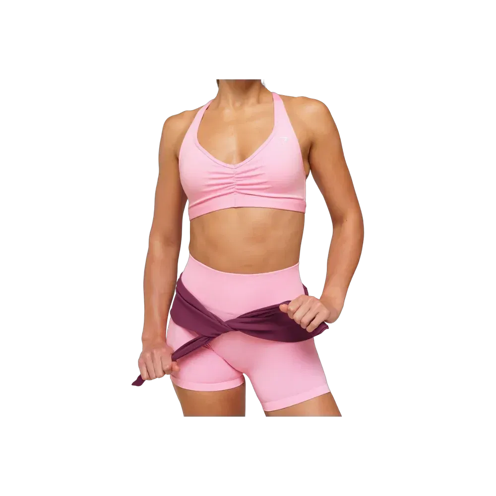 Gymshark Ruched Sports Bra 2.0 - Medium Support Poise Pink