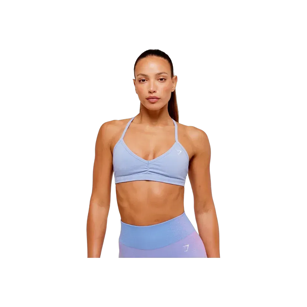 Gymshark Minimal Halterneck Sports Bra - Light Support Steady Purple