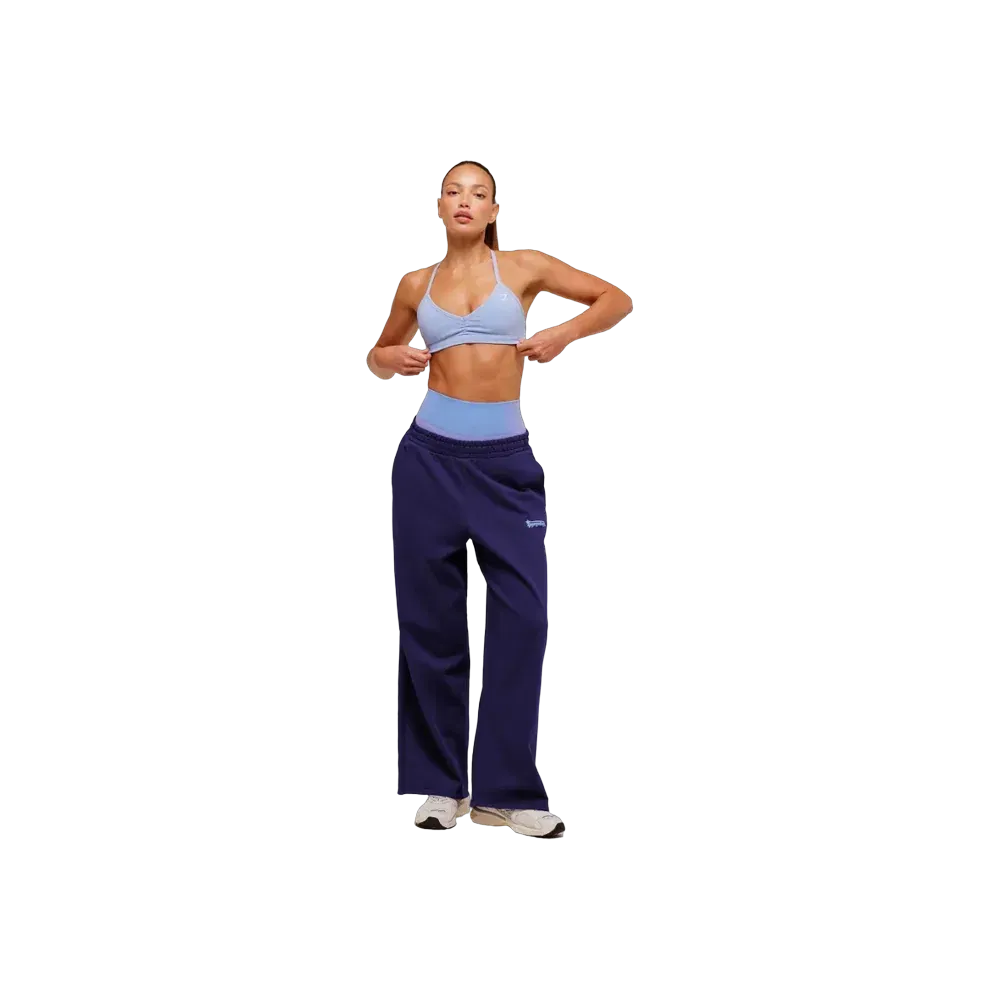 Gymshark Minimal Halterneck Sports Bra - Light Support Steady Purple