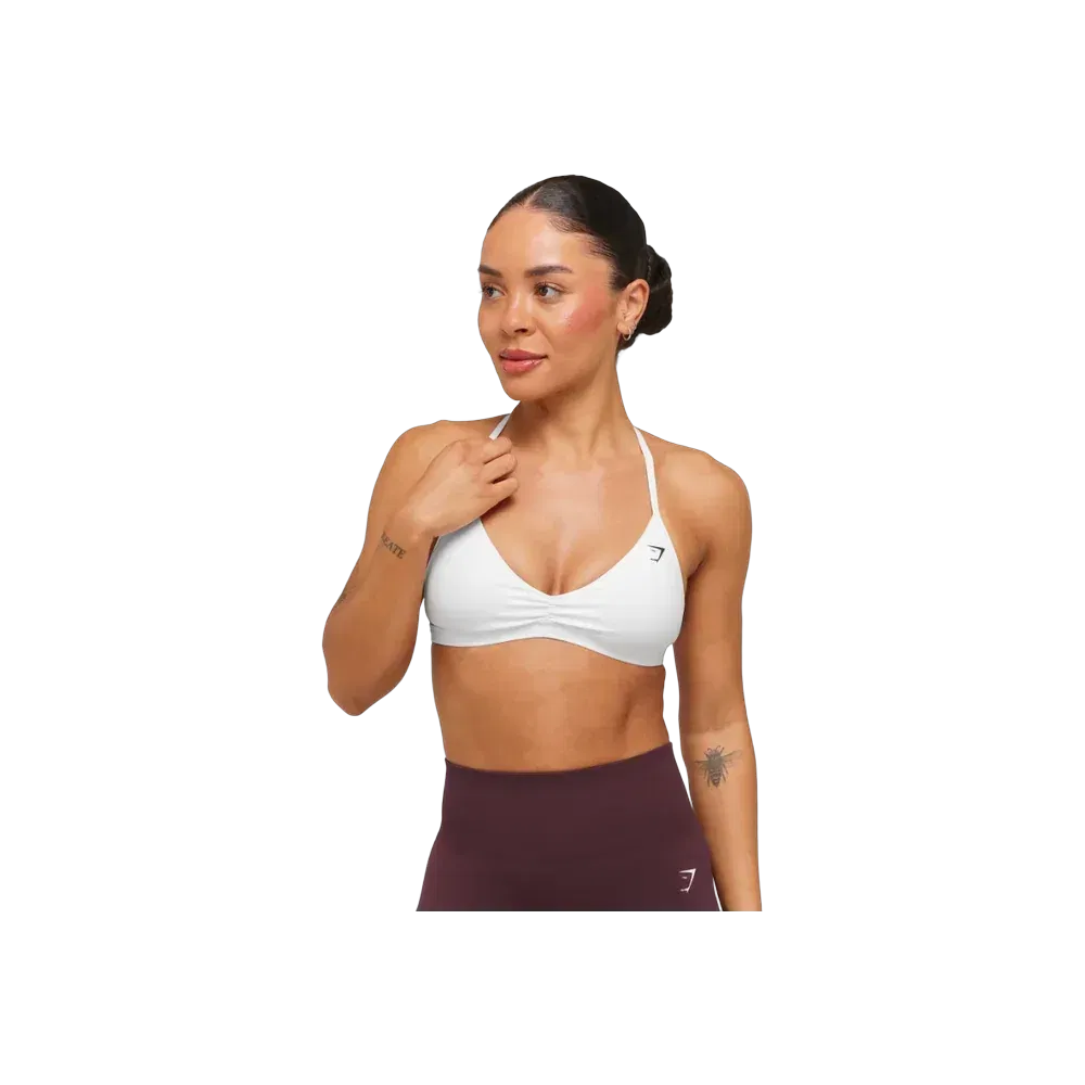 Gymshark Minimal Sports Bra 2.0 - Light Support White