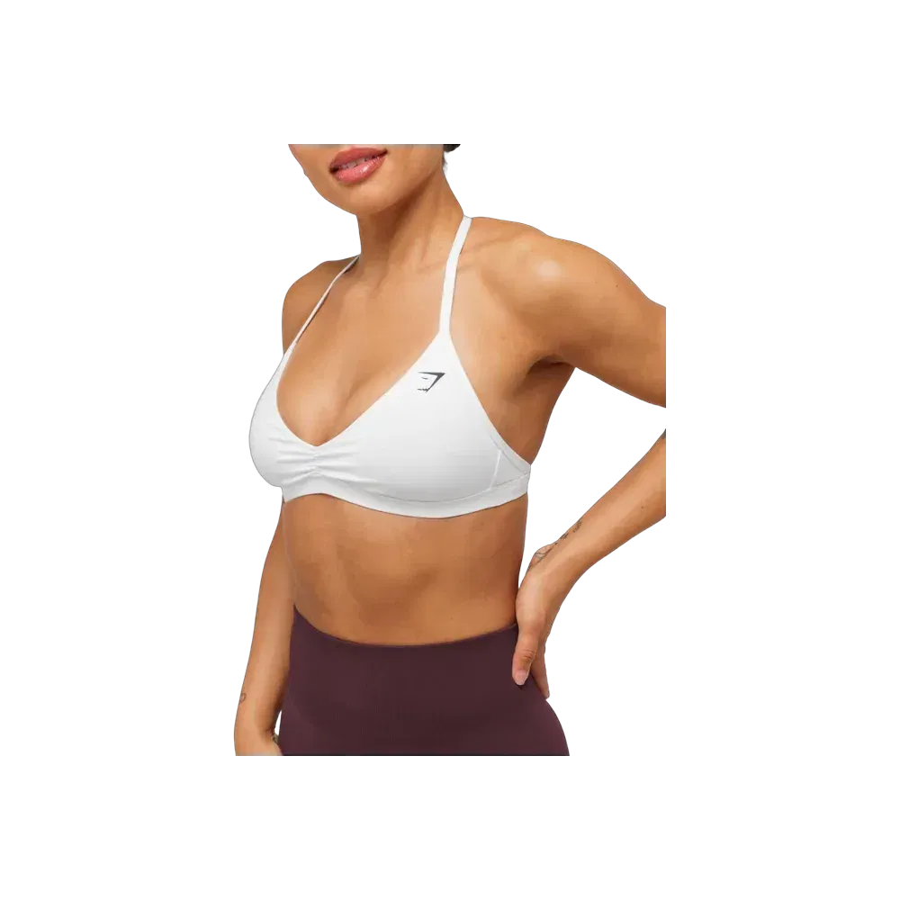 Gymshark Minimal Sports Bra 2.0 - Light Support White