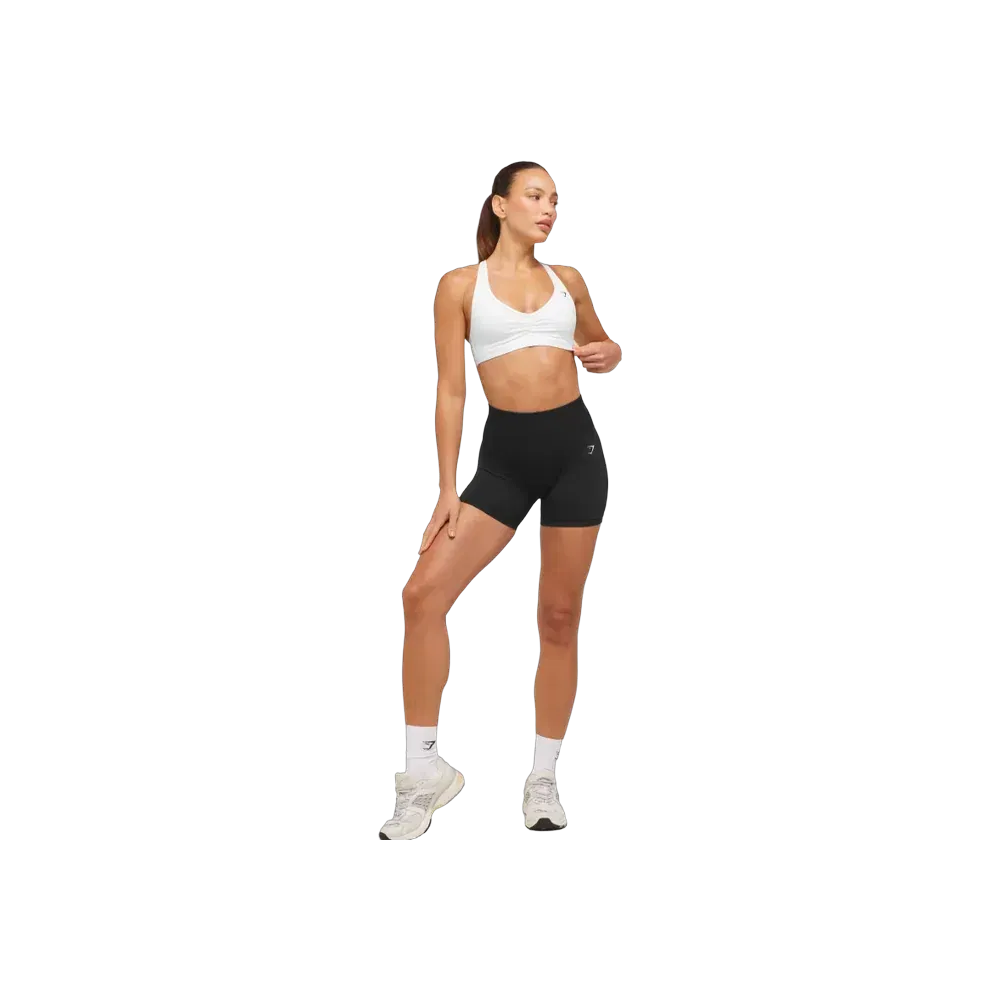 Gymshark Ruched Sports Bra 2.0 - Medium Support White