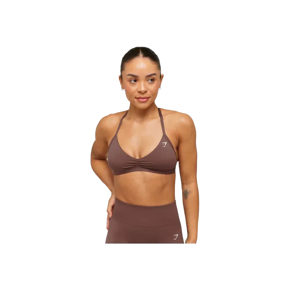 Gymshark Minimal Sports Bra 2.0 - Light Support Espresso Brown