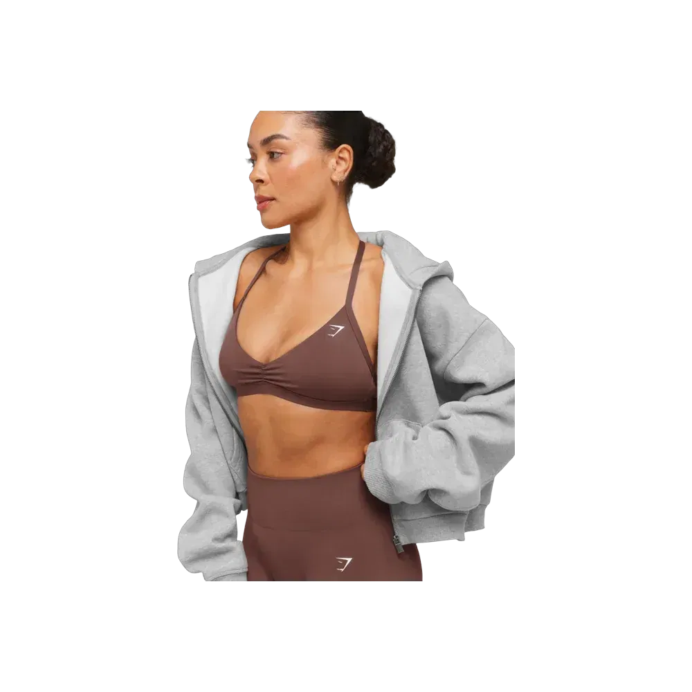 Gymshark Minimal Sports Bra 2.0 - Light Support Espresso Brown