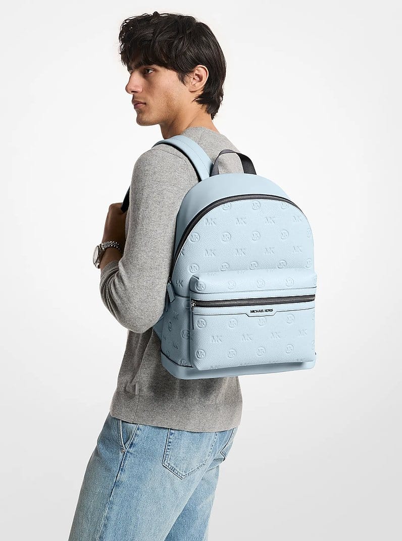 Cooper Medium Logo Debossed Dome Backpack