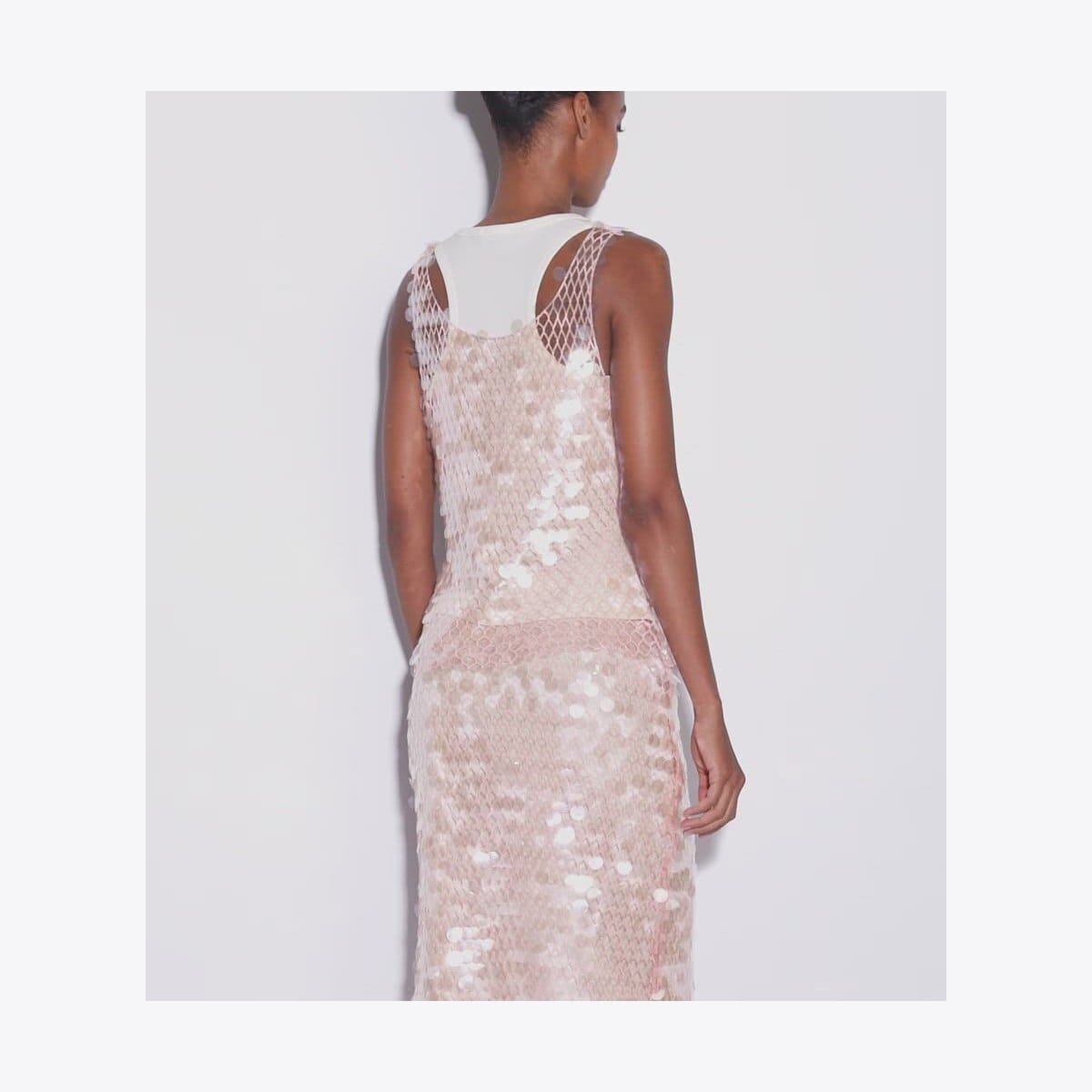 Sequin Mesh Skirt