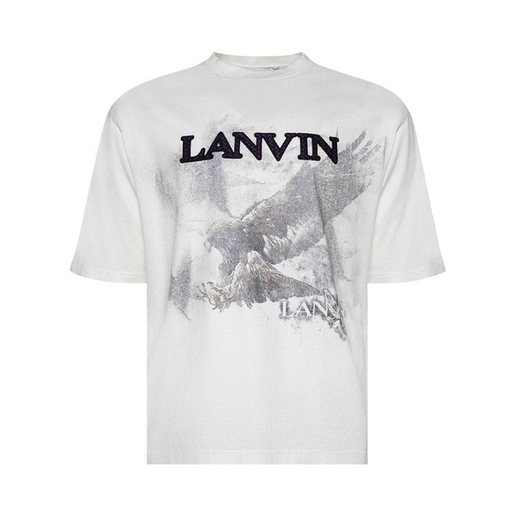 Lanvin Printed T-Shirt White Mustang/Black