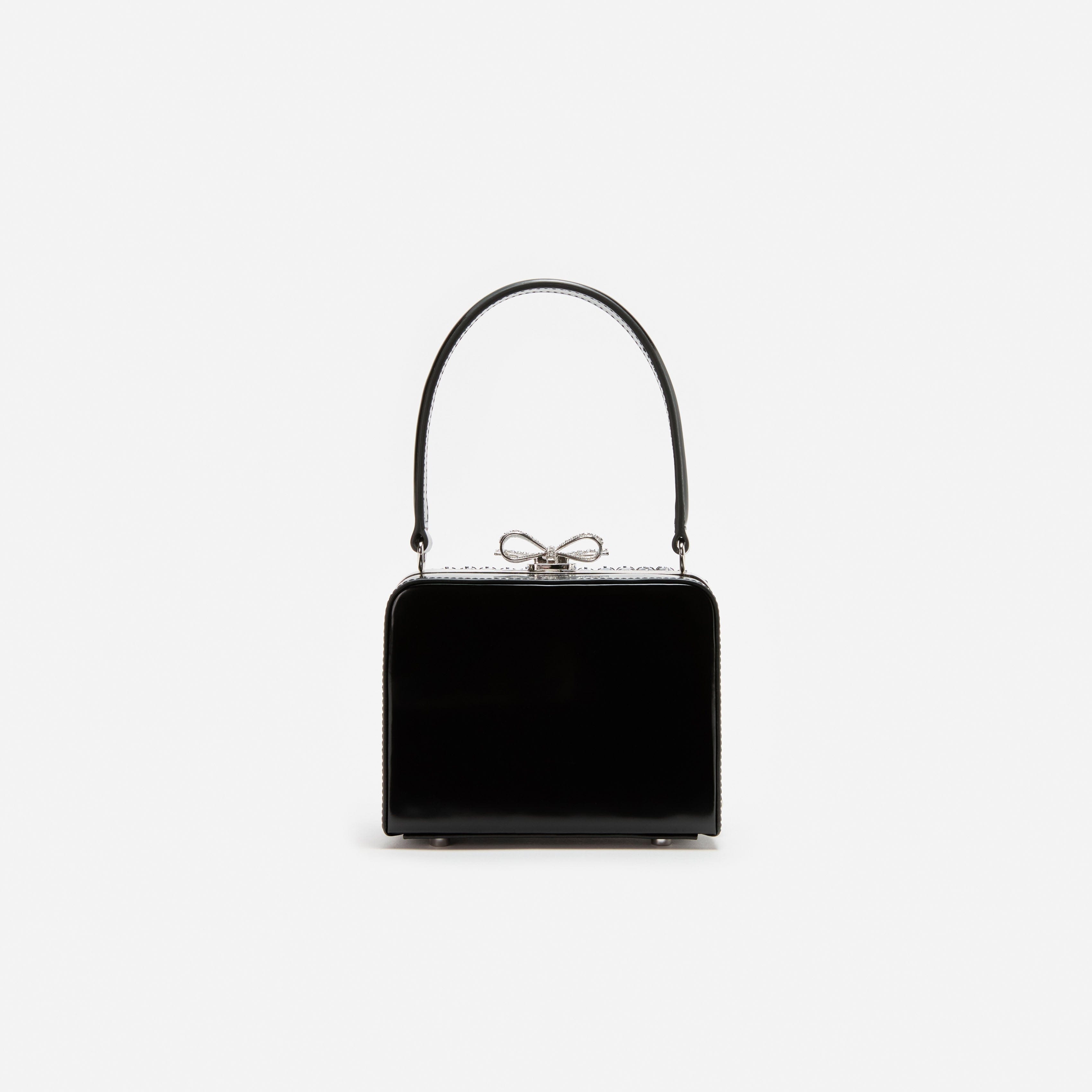 Navy Crystal Micro Bag