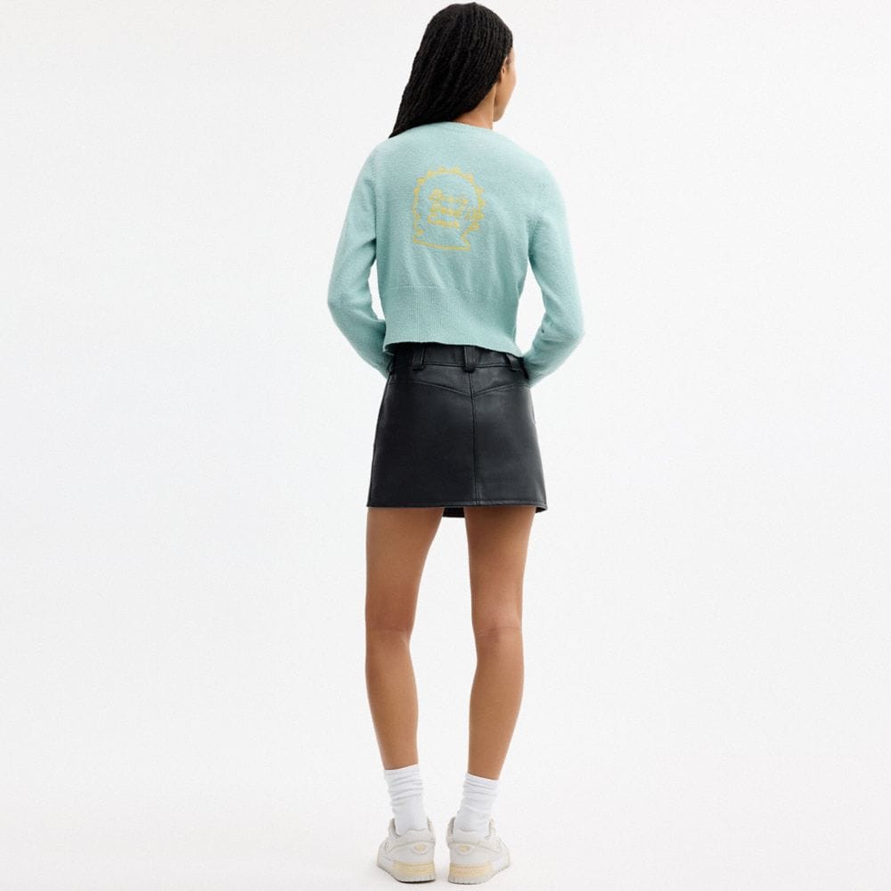 Coach | Brain Dead Plush Character Cardigan In Organic Cotton