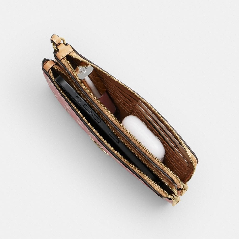 Double Zip Wallet In Signature Canvas
