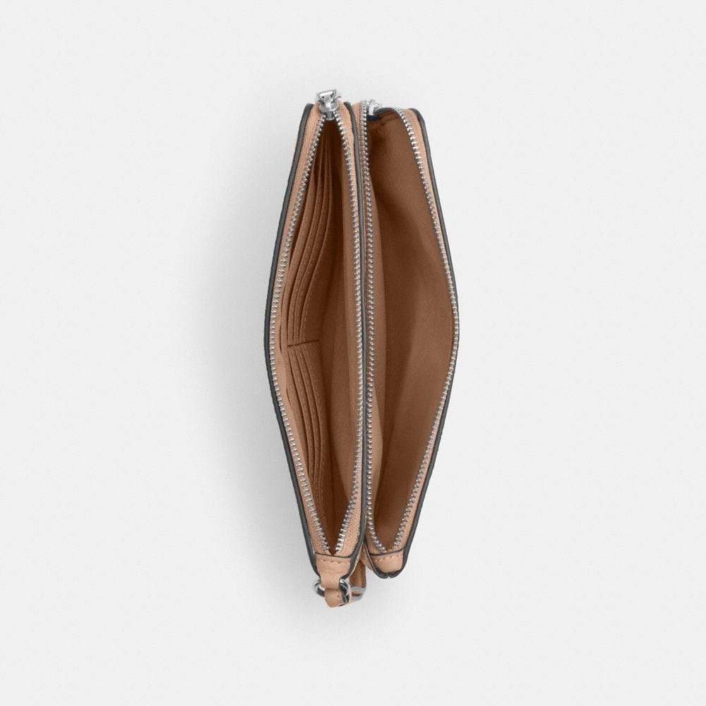 Double Zip Wallet In Signature Canvas