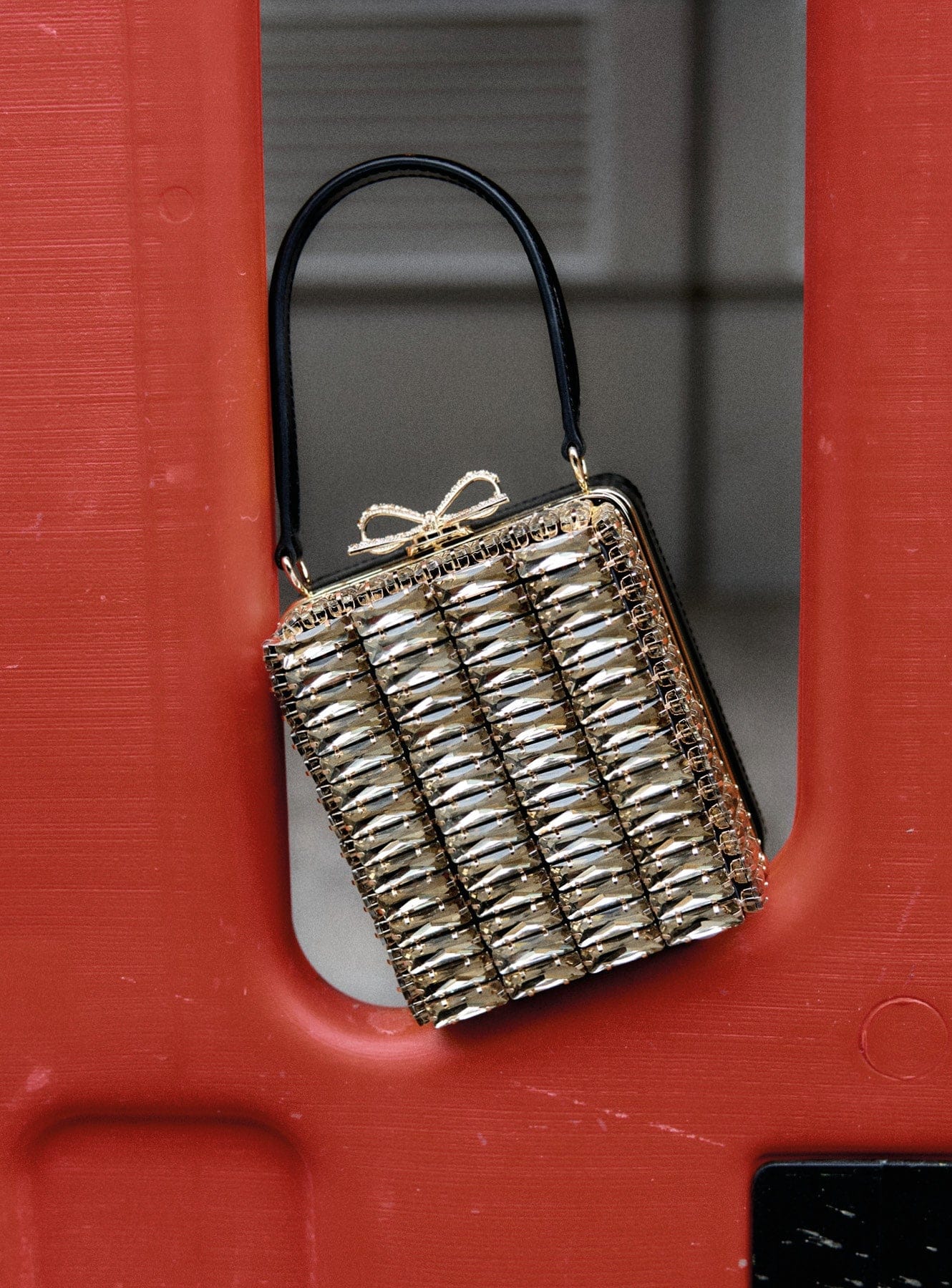 Gold Crystal Micro Bag