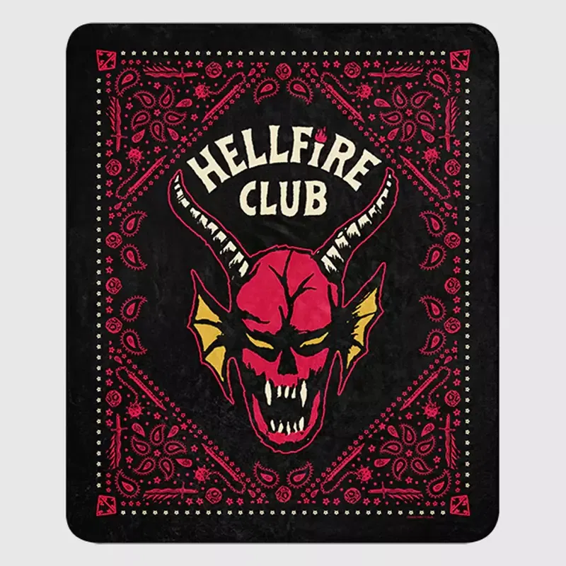Stranger Things Hellfire Club Sherpa Blanket