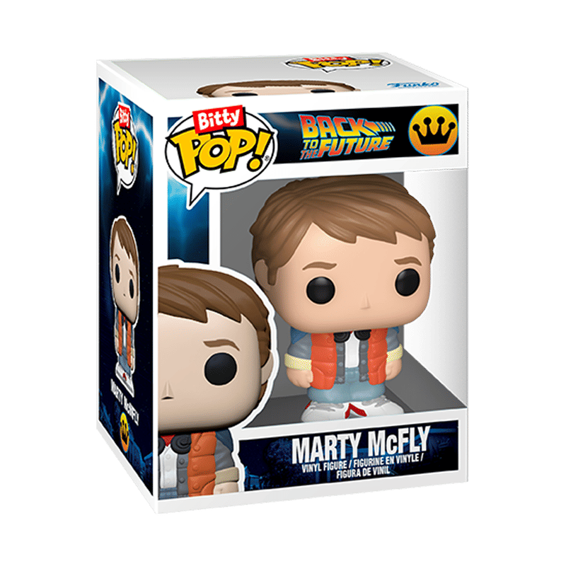 Bitty Pop! Rides Marty McFly and Time Machine