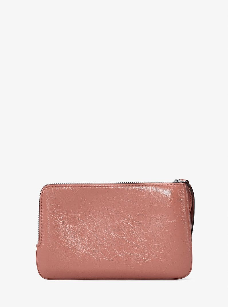 Jet Set Travel Small Crackled Wristlet