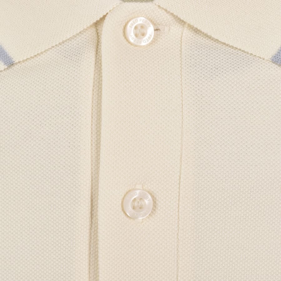 Fred Perry Twin Tipped Polo T Shirt Ecru
