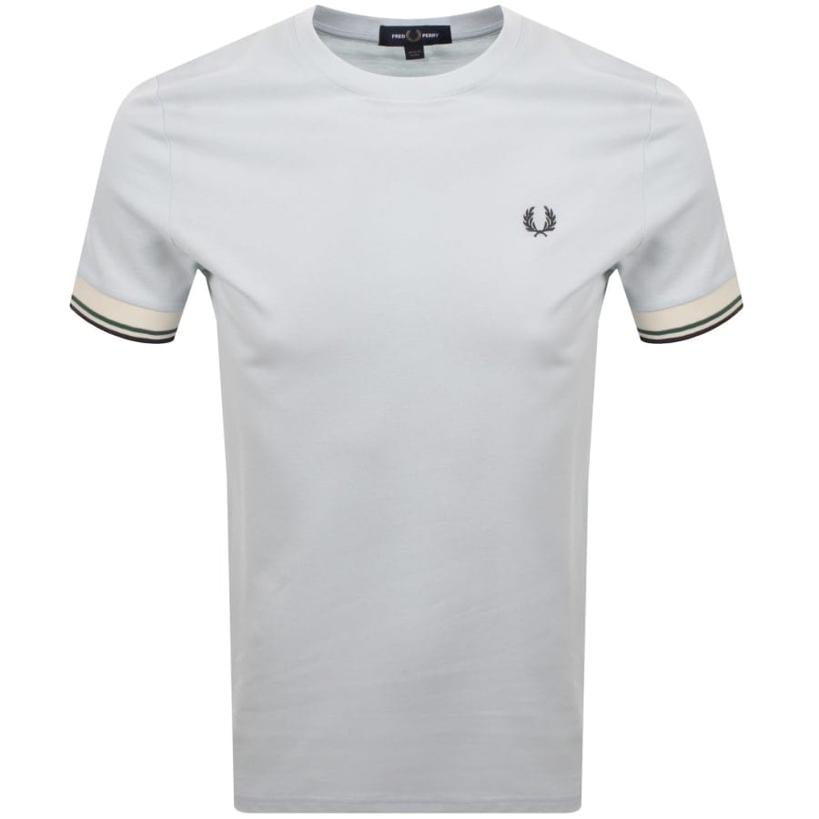 Fred Perry Twin Tipped Cuff T Shirt Blue