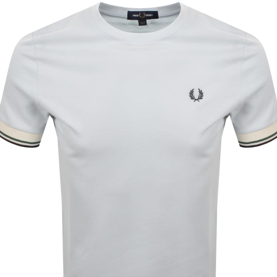 Fred Perry Twin Tipped Cuff T Shirt Blue