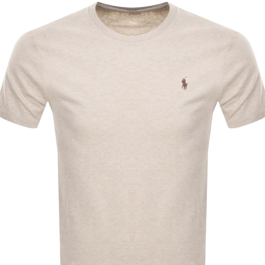 Ralph Lauren Crew Neck Slim Fit T Shirt Beige