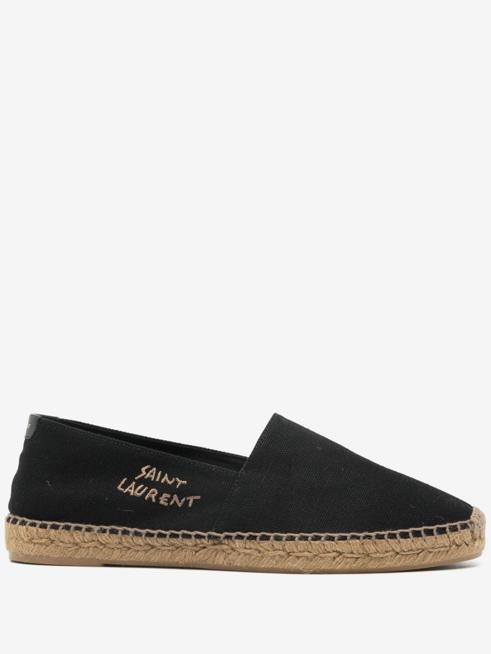 Saint Laurent logo-print canvas espadrilles