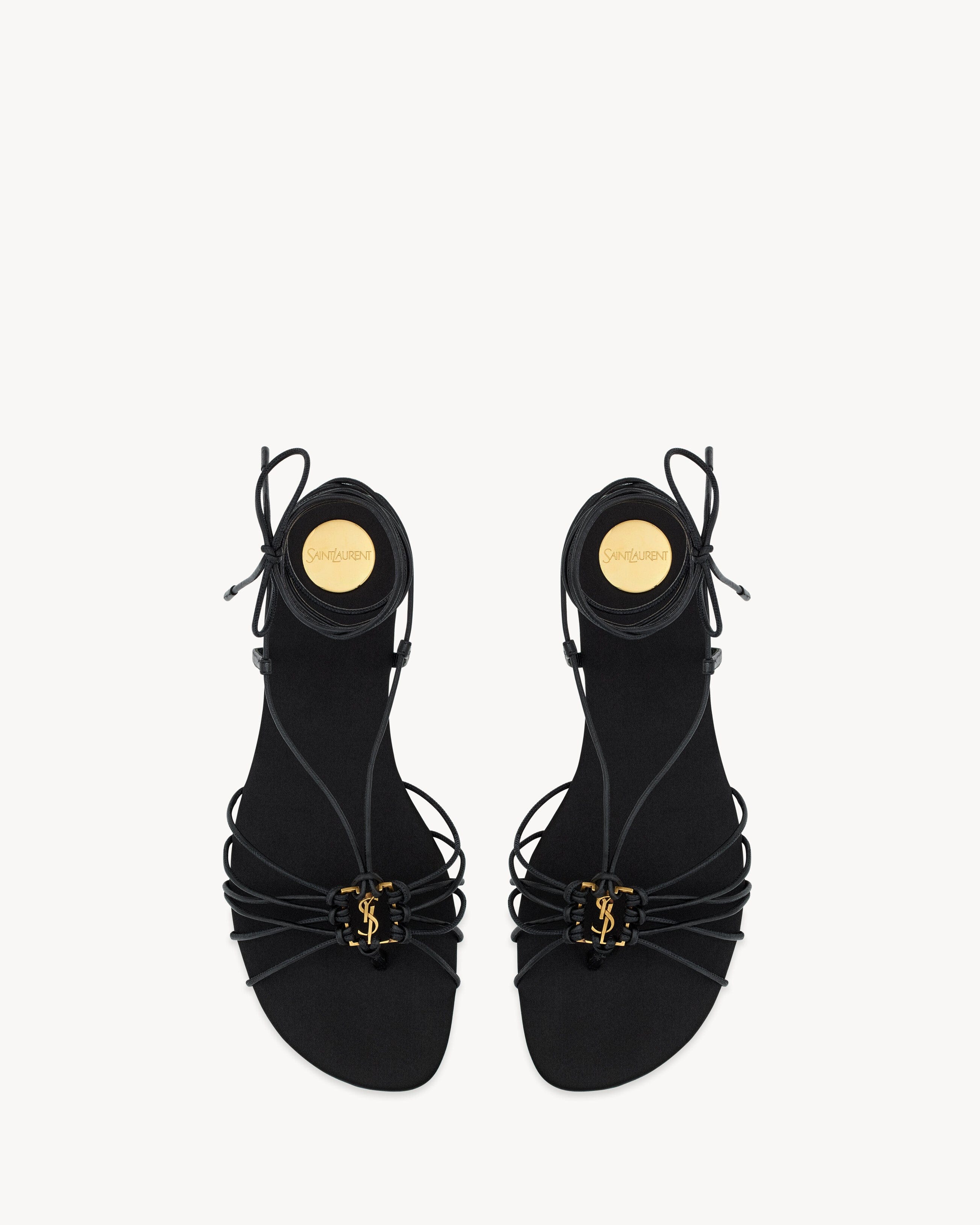 Saint Laurent BABYLONE sandals in smooth leather