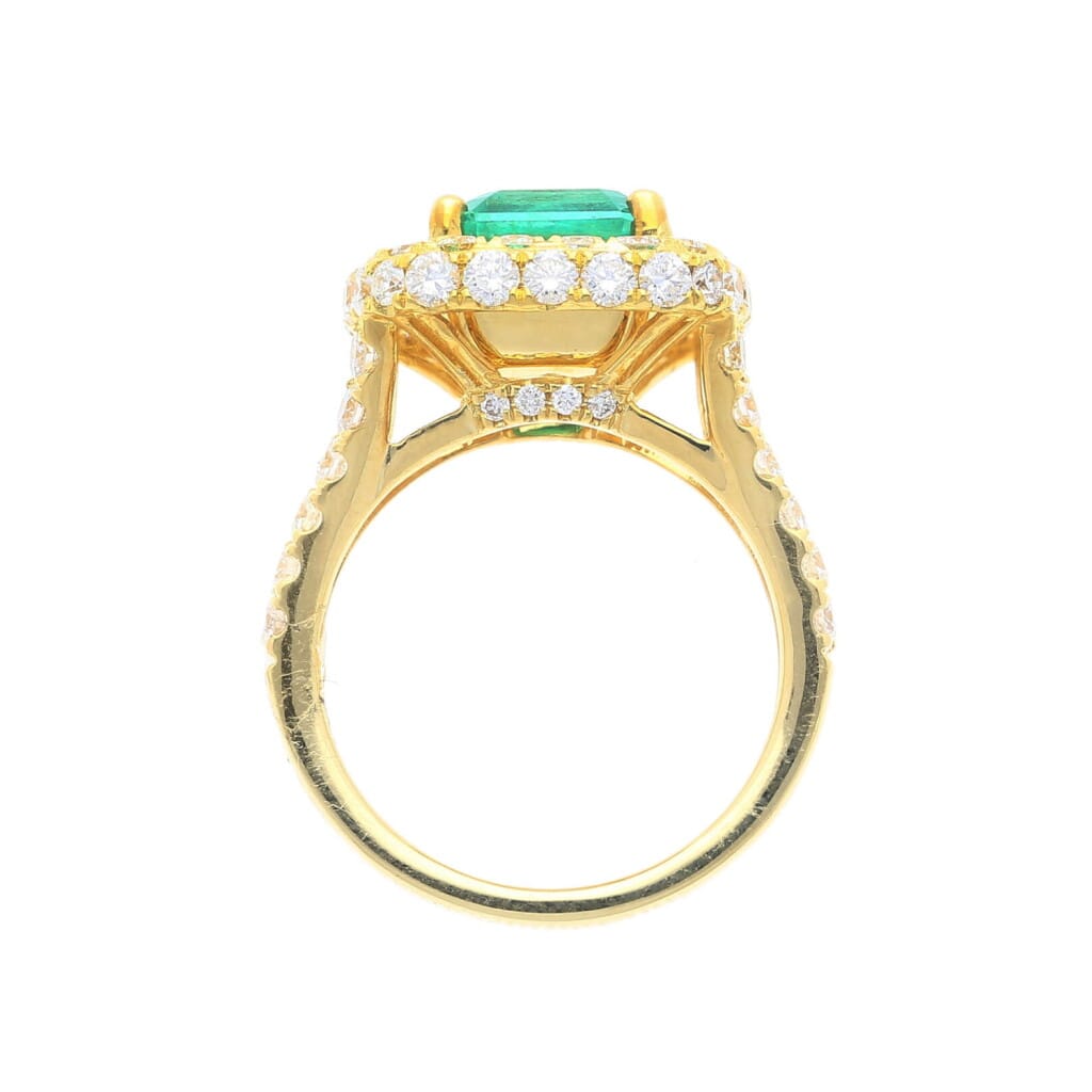 Gold, 2.66ct Colombian Emerald and Diamond Ring