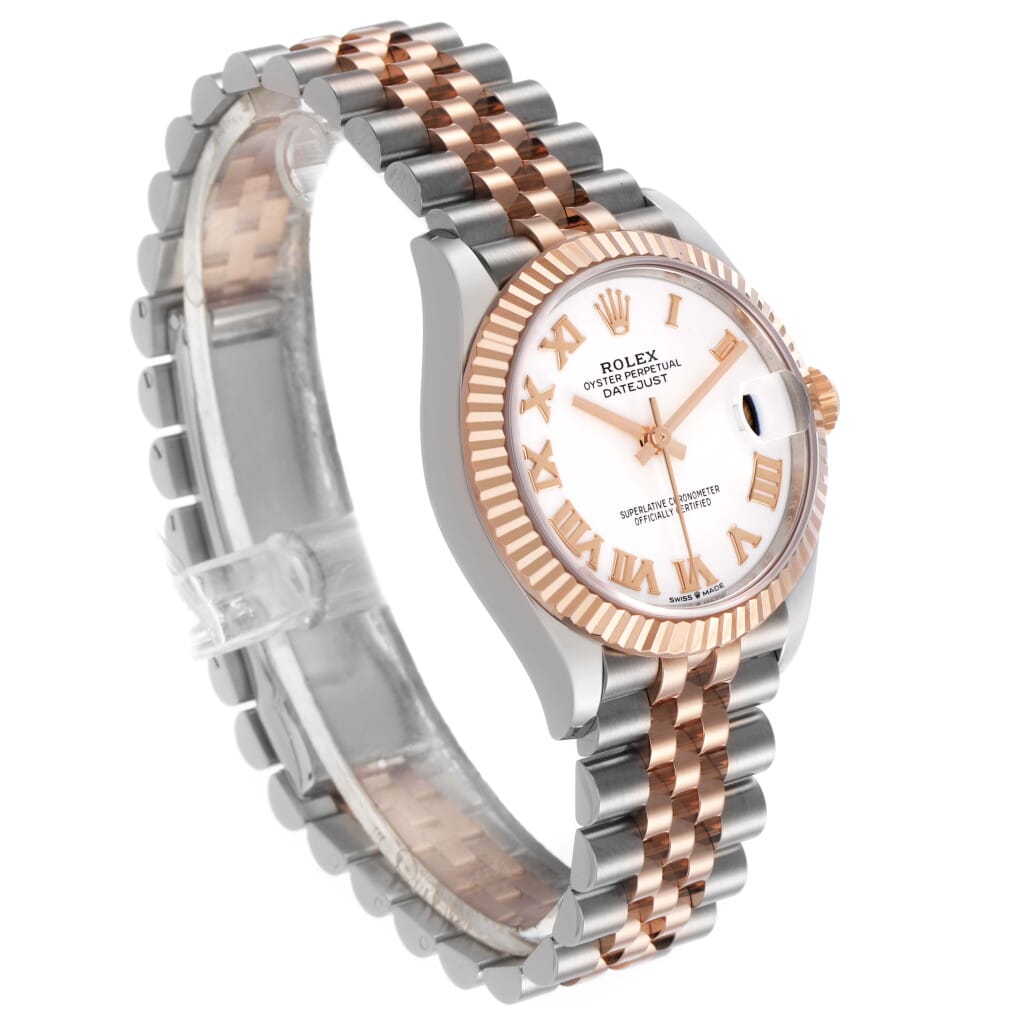 Datejust (Reference 278271). A 31mm stainless steel rose gold automatic wristwatch with date. 2021