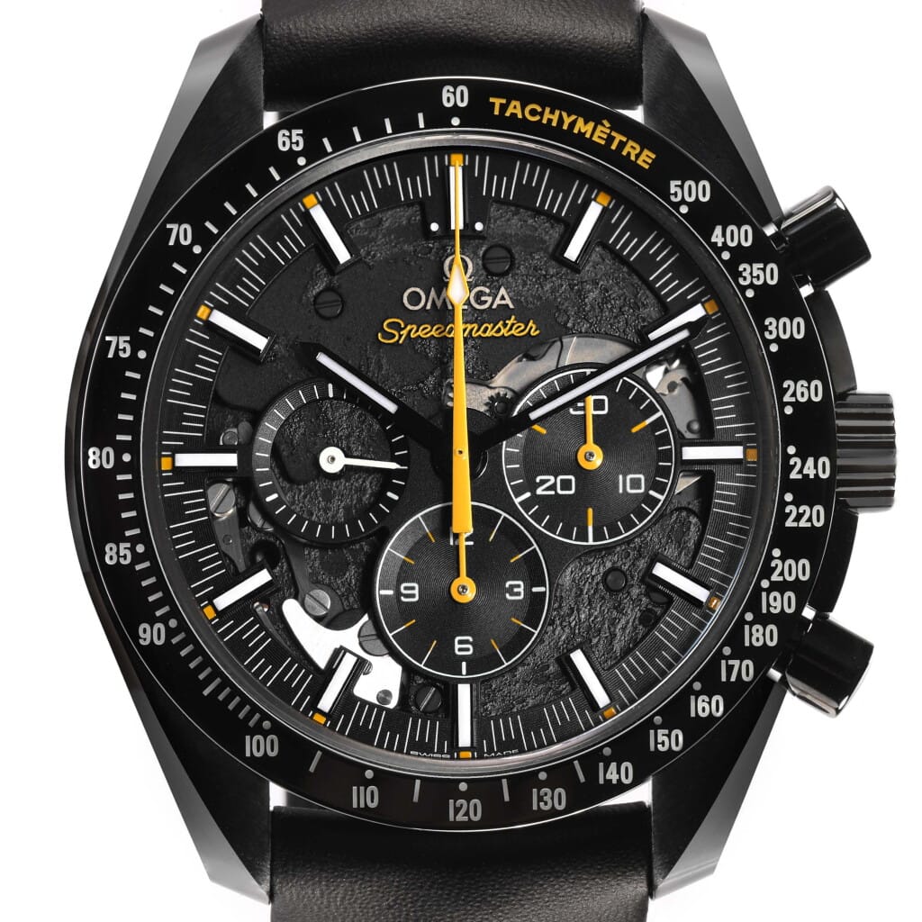 Speedmaster Dark Side of the Moon (Reference 311.92.44.30.01.001). A 44.25mm black ceramic manual wind wristwatch with chronograph. 2020