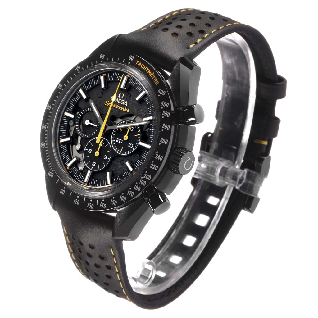 Speedmaster Dark Side of the Moon (Reference 311.92.44.30.01.001). A 44.25mm black ceramic manual wind wristwatch with chronograph. 2020