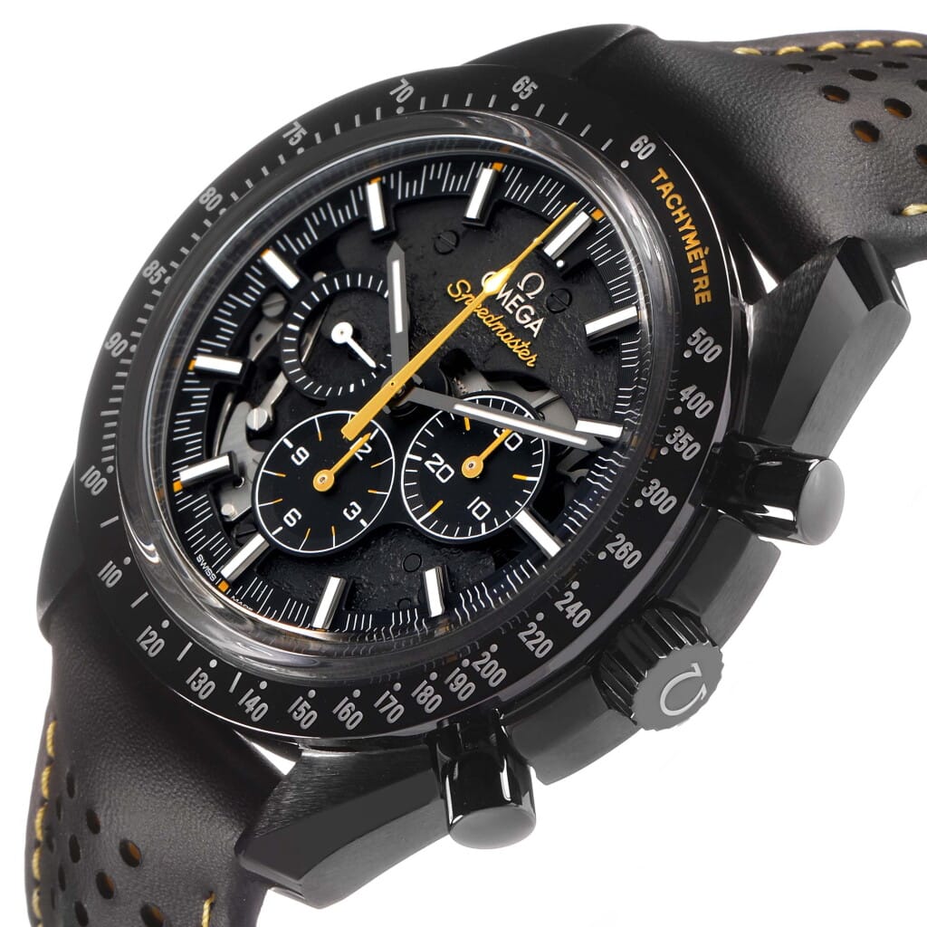 Speedmaster Dark Side of the Moon (Reference 311.92.44.30.01.001). A 44.25mm black ceramic manual wind wristwatch with chronograph. 2020