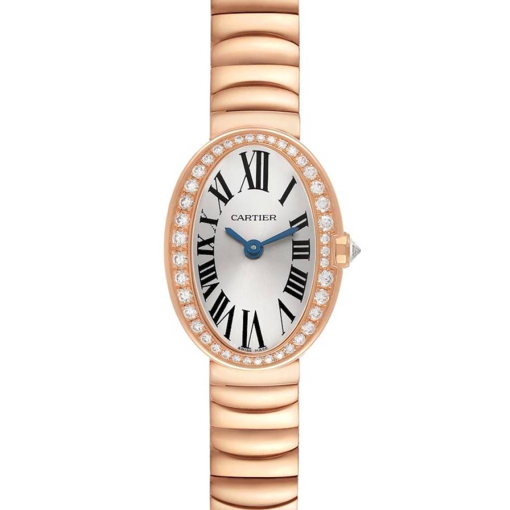 Baignoire Mini (Reference WB520026). A 25.3mm rose gold diamond-set quartz wristwatch.