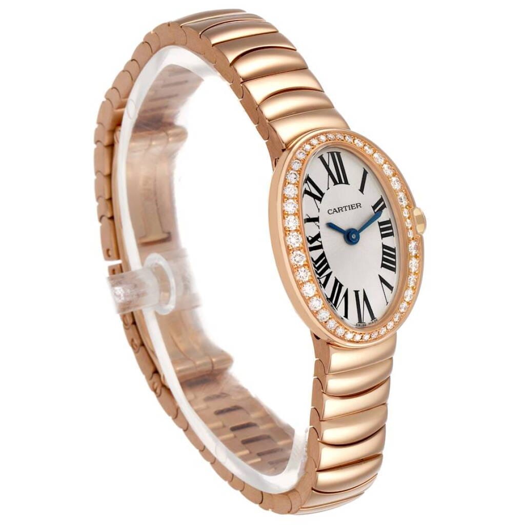 Baignoire Mini (Reference WB520026). A 25.3mm rose gold diamond-set quartz wristwatch.