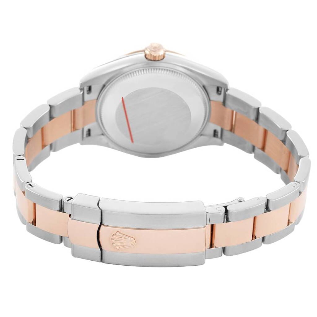 Datejust (Reference 278241). A 31mm stainless steel rose gold diamond-set automatic wristwatch with date. 2020