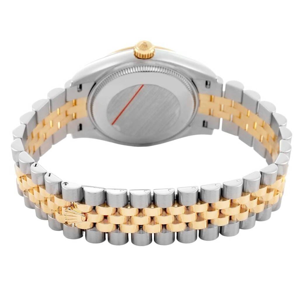 Datejust (Reference 278273). A 31mm stainless steel yellow gold diamond-set automatic wristwatch with date.