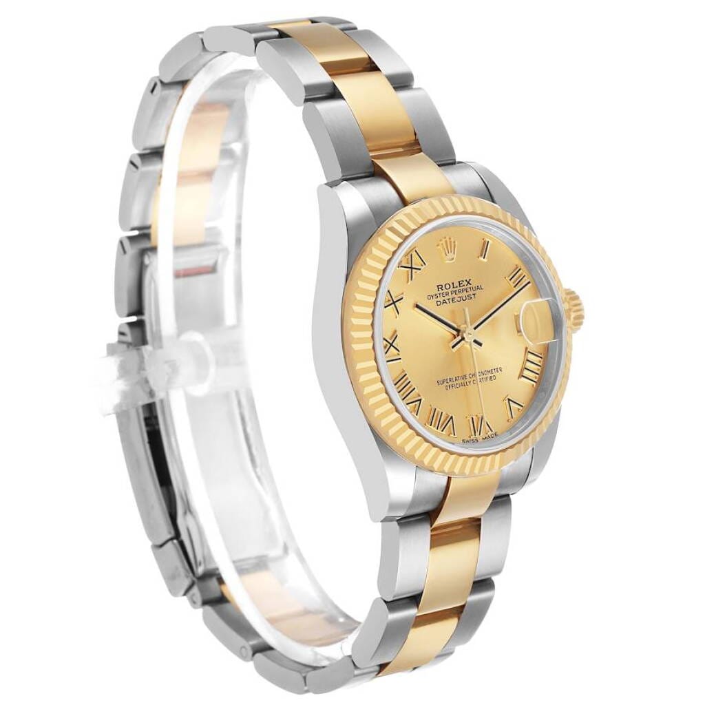 Datejust (Reference 178273). A 31mm yellow gold stainless steel automatic wristwatch with date. 2017