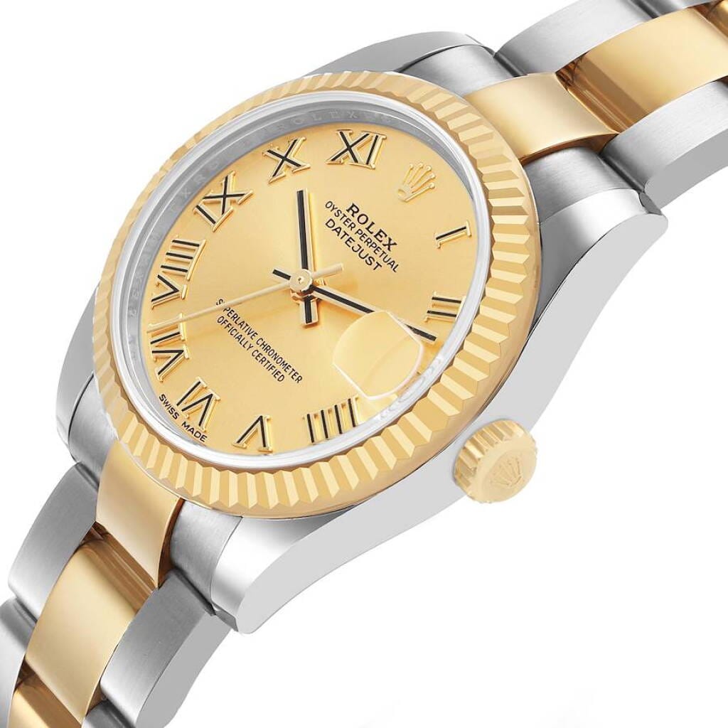Datejust (Reference 178273). A 31mm yellow gold stainless steel automatic wristwatch with date. 2017