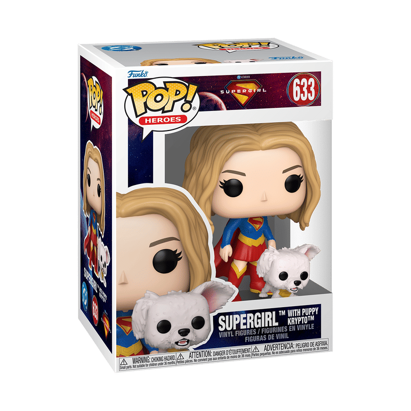 Pop! & Buddy Supergirl with Puppy Krypto