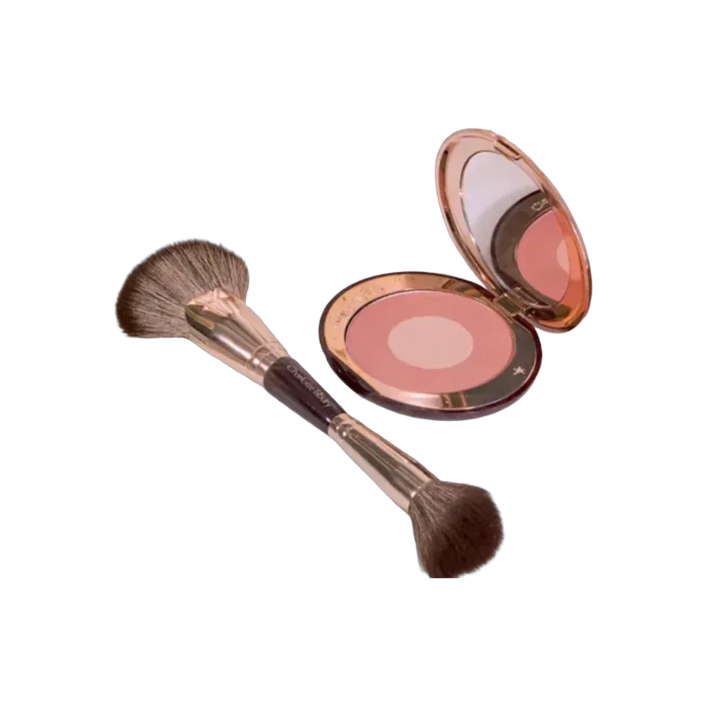 Charlotte Tilbury Airbrush Flawless Easy Soft Blur Bronzer + Blusher Brush