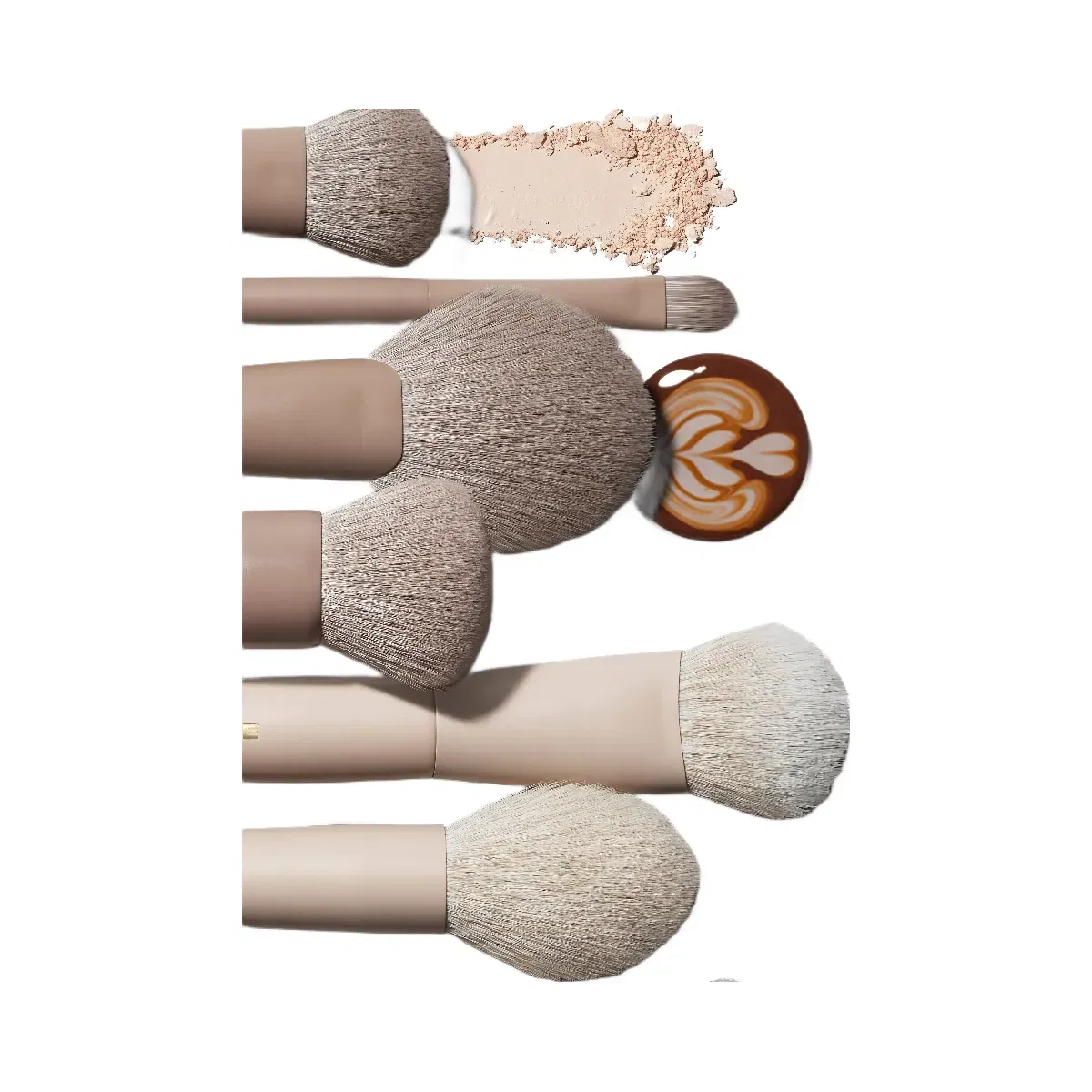 Morphe Iced Mocha 4-Piece Face Brush Set